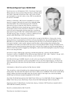 A preview of a PDF biography for Taylor, Ronald Reginald